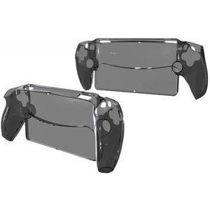 QINOUK Hoesje voor Sony PlayStation Portal, [Antikras] Hard PC Beschermend Hoesje Case Compatibel met Sony PlayStation Portal-Transparant Zwart