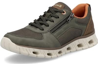 Veterschoenen - Olijf/Bruin - Laag - Ritssluiting - Normale Wijdte