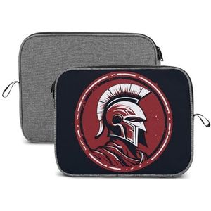 Laptop Sleeve 14 inch Laptop Case Shockproof Rode Spartaanse Helm Laptop Tas Draagtas Beschermende Computer Case