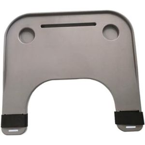 PP-Vic Rolstoeltafel - Verwijderbare Rolstoeltafel, Schootbord, Eethulpmiddel, Verwijderbare Tafel Met Bekerhouder, Draagbare Rolstoeltijdschriftentafel Voor Ouderen Om Te Eten En Te Lezen,Grijs