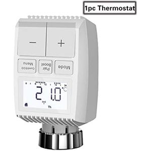 Temperatuurmonitor 3.0 Verwarmingstemperatuurregelaar Smart Luidspreker Voice Control Thermostaat Compatibel (Color : 1pc Thermostats)