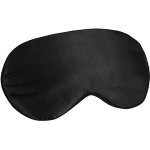 3 stuks zijden ooglapje slaapmasker ooglapje verstelbare reizen licht blokkerende relaxhoes oogschaduw slapen om te slapen (zwart)