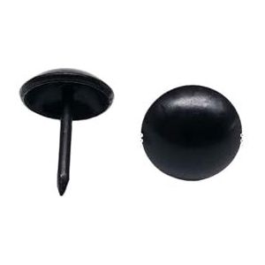Ronde kop ijzeren spijkers, Pak van 50 meubelspijkers in borstkoffer, veelkleurig(Black)