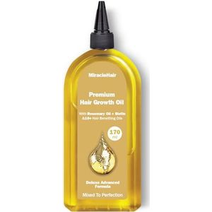 Premium haargroeiolie, 170 ml, verrijkt met rozemarijn, biotine en 10 natuurlijke oliën voor verbeterde haargroei en dikte