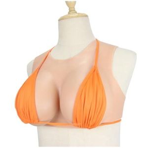 Color 3,B Cotton,XZZXQNB Siliconen Borstplaten met Ronde Kraag voor Crossdressers - Cup C-G, Borstversterkers voor Dragqueens en Transgenders