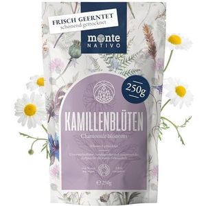 Kamillethee Monte Nativo (250 g) - 100% pure en natuurlijke kamillebloemen - Kamillebloemthee voor kruidenthee en dessertdecoraties - Kruiden thee - Vruchtenthee