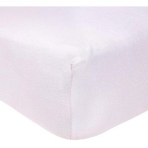 Burt's Bees Baby - Hoeslaken, effen kleur, 100% biologisch katoenen wieglaken voor standaard wieg- en peutermatrassen (zachte lavendel)
