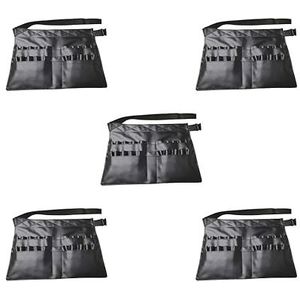 De Zak Multi Zakken van de Make-upborstel met de Riem van de Kunstenaarsriem, 5 set (zwart), 37x27.5cm, als beschrijving