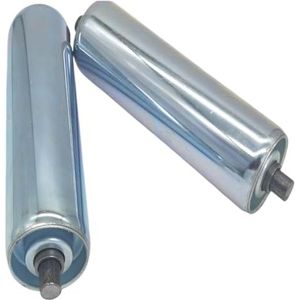 Roestvrijstalen zwaartekracht transportrol, Vervangende houtbewerkingsstandaards for zwaartekrachtrollen van roestvrij staal, 2 stuks, 200-1000 mm(Dia 2""/50mm,L 27.5""/700MM)