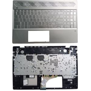 Voor HP Pavilion 15-CW 15-CS TPN-Q208 TPN-Q210 US/Russisch/Latijns laptoptoetsenbord Palmrest bovenste afdekking zilver(RU NO Backlit)