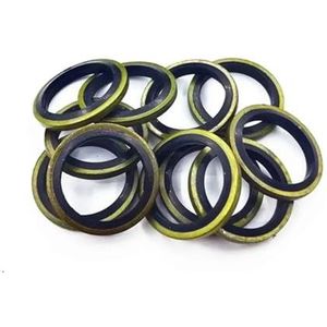 150/100 stuks Bonded Seal Afdichtring Assortiment Kit Olieaftapschroef Gecombineerde Ring Seal Set M6 M8 M10 M12 M14 M16 M18 M20 M22(100PCS M6-M16)