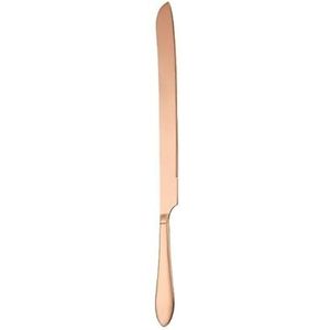 Bestekset van roestvrij staal, vorken, messen, eetlepels en theelepelbestek (Size : Long handle cake knife rose gold)