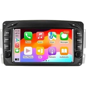 Android Autoradio Compatibel for Mercedes Benz CLK W209 W203 W463 W208 Carplay Auto Multimedia(WiFi-(1G-32GB)-LOW)