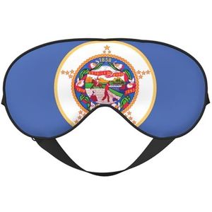 sttung Minnesota State Flag Print Travel - Friendly Sleep Soft Eye Mask: compacte, lichtgewicht, verstelbare riem