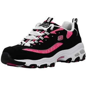 Skechers Women's DLites Interlude Sneaker Black/Pink, 9 M US