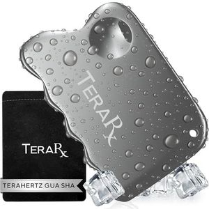 TeraRX Terahertz Gua Sha Body Massage Tool - Terahertz Stone Acupressuur Tool voor gerichte spierspanning verlichting - 100% authentieke Terahertz Body Scraper Gua Sha Tool, geweldige zelfzorg