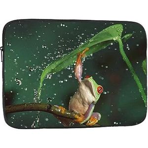 Vrede Kikker Boom Gedrukt Laptop Sleeve Tas Notebook Sleeve Laptop Case Computer Beschermhoes 12 inch