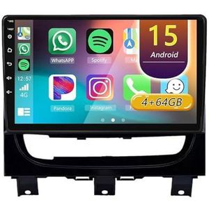 Android 15 Radio,voor Fiat Strada ldea 2012-2016, 9 inch Touchscreen Autoradio met Wireless CarPlay Android Auto Bluetooth WIFI GPS-navigatie swc(A 4core (2G+32G))