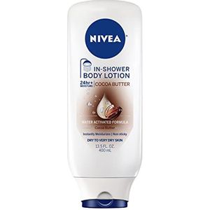 NIVEA Cocoa Butter In-Shower Body Lotion - Non-stick Voor Droge tot Zeer Droge Huid - 33,5 oz. Fles