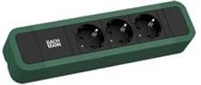 Bachmann - PRIMO 2 - Stekkerdoos - Dennen Groen - 3 x Schuko - 2 m