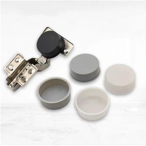 5/10/20 STKS Meubels Scharnieren Gat Decoratieve Cover Voor Kast Waterdichte Gat Covers Home Decor Scharnier Cover Plastic 35 MM (Wit, 10 STKS_37 MM)