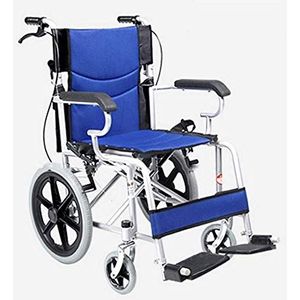 Rolstoel koolstofstaal, opvouwbare lichte handmatige draagbare trolley gehandicapten senioren reizen superlichte scooter, draagbaar