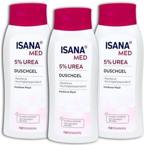 3 stuks ISANA MED douchegel ureum 3 x 250 ml