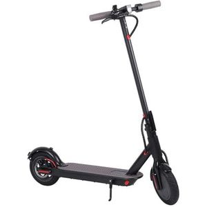 Adult meter type 8.5 inches, electric scooter, outdoor home use, small portable, folding scooter(Color:Black)