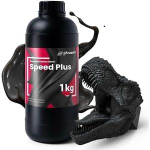 Phrozen Speed Plus 3D Printer Resin | 405nm Standaard Hars voor LCD/MSLA/DLP Printer | snel printen hars met fijne details - Zwart (1kg)