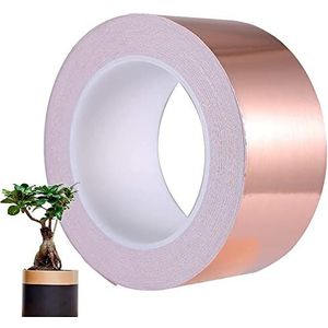 Koperfolie Tape Slakken Tape Afscherming EMI Geleidende Hittebestendige Folie voor Papiercircuits Elektrische Reparaties