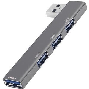 USB-hub - USB-multipoortadapter | USB 4-poorts extender | USB-verlenghub 3.0 | USB-hub splitter | draagbare USB-adapter multiport uitbreiding voor laptop, flashdrive, printer, pc, toetsenborden