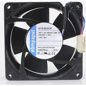 PAPST 4118 N/2H3P 48V 22W 12038 12CM inverter aluminum frame cooling fan