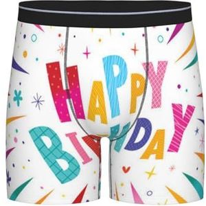 GRatka Boxer slips, heren onderbroek boxershorts, been boxer slips grappig nieuwigheid ondergoed, gelukkige verjaardag, zoals afgebeeld, M