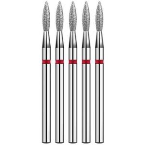 DHRCONPA 5-delige set diamantnagelboortjes, freesjes for manicure, roterende reinigingsaccessoires