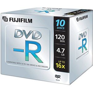 Fujifilm DVD-R Jewel Case 4,7 GB DVD-R (Pack van 10)