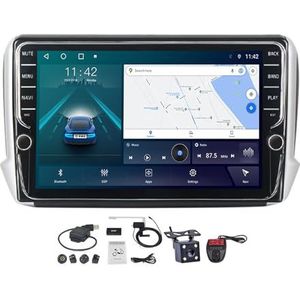 Android 11 Auto Stereo MP5 Player 9'' Screen Autoradio Voor Peugeot 2008 1 2013-2020 Ondersteunt Car-play Android Auto/BT/FM AM RDS DAB+ Radio/Mirror Link/Stuurbediening (Size : K500S)