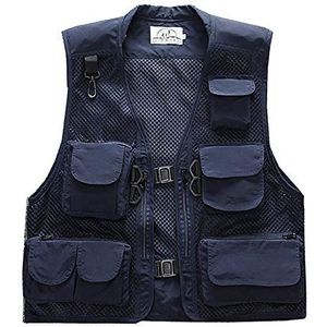 Outdoor vest Zomer visvest Super licht ademend mesh vest voor fotografie en wandelen Mutil tas dames heren