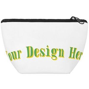 Stijlvolle Travel Makeup Bag Upload Uw Afbeelding/Tekst Beste Vriend Gift aan Mijn Meisje-Funny Girl Gifts, Zwart, Eén maat