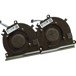 Nieuwe laptop CPU GPU koelventilator koeler notebook pc for Pk Pavilion Gaming 5 15 -EC L77560-001 15-EC001 6AX 15-EC0075AX-serie (Color : 2 piece fan)