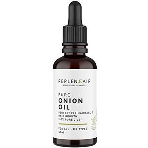 Replenhair Haarolie met rode ui en zwarte zaadolie - essentiële haargroeiolie voor dikker, sterker haar - 100% natuurlijke bio-olie voor haaruitvalcontrole, hoofdhuid voeding en roos verlichting -
