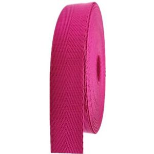 Zware katoenen visgraat keperband, Nylon webbingriemen for tassen, visgraatpatroon rugzakriemen(Rose,38MM)