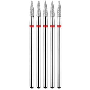 DHRCONPA 5-delige set diamantnagelboortjes, freesjes for manicure, roterende reinigingsaccessoires