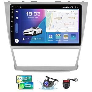 Android 13 QLED Autoradio voor Toyota Camry 6 XV 40 2006-2011 - Ingebouwde DSP/Carplay/Android Auto - Camera + DVR - 10 inch 2 Din - Stuurbediening - FM RDS DAB Radio - BT 5.0(NF-4)