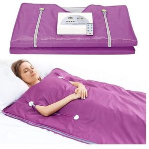 Saunadeken, Verbeterde gewogen deken Digitale dekens for dames, gewichtsverlies Body Shaper Sauna verwarmde for en detox(PURPLE)