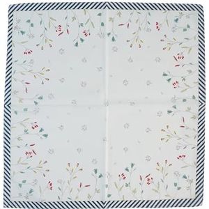 3 Stuks 45x45cm Gestreepte Bloem Gedrukt Katoen vrouwen Zakdoek Zweet Vegen Vierkante Handdoek Party Gift (Color : White)