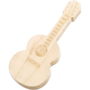 USB-stick, 128 GB, USB-stick, gitaar, van grenenhout, snelle flashdrive, geheugenstick, USB 3.0 tot 100 MB/s. Uniek cadeau voor vrienden bij bruiloften, verjaardagen en feesten.