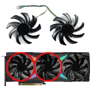 Voor PNY voor GeForce RTX4060ti 4070 4070ti 4070S 4070tiS VERTO Triple Fan OC grafische kaart vervangende ventilator(Middle left fan)
