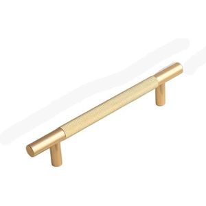 SynapSYA Lange gekartelde handgreep keukenkast deurgrepen lade trekt aluminiumlegering T-bar slaapkamer knoppen kledingkast meubels hardware kast deurgrepen (gekarteld 192 mm)