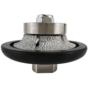 NBB diamant profielwiel diamantfrees diamantslijpschijf boor voor het profileren van porseleinen tegels keramiek graniet marmer steen eenvoudig te gebruiken op haakse slijper (Half-Bullnose, B10)