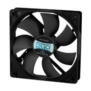 3GO FAN8BK PC ventilator, computerbehuizing, ventilator, 8 cm, 1400 omw/min, 18 dB, 26,7 cfm)